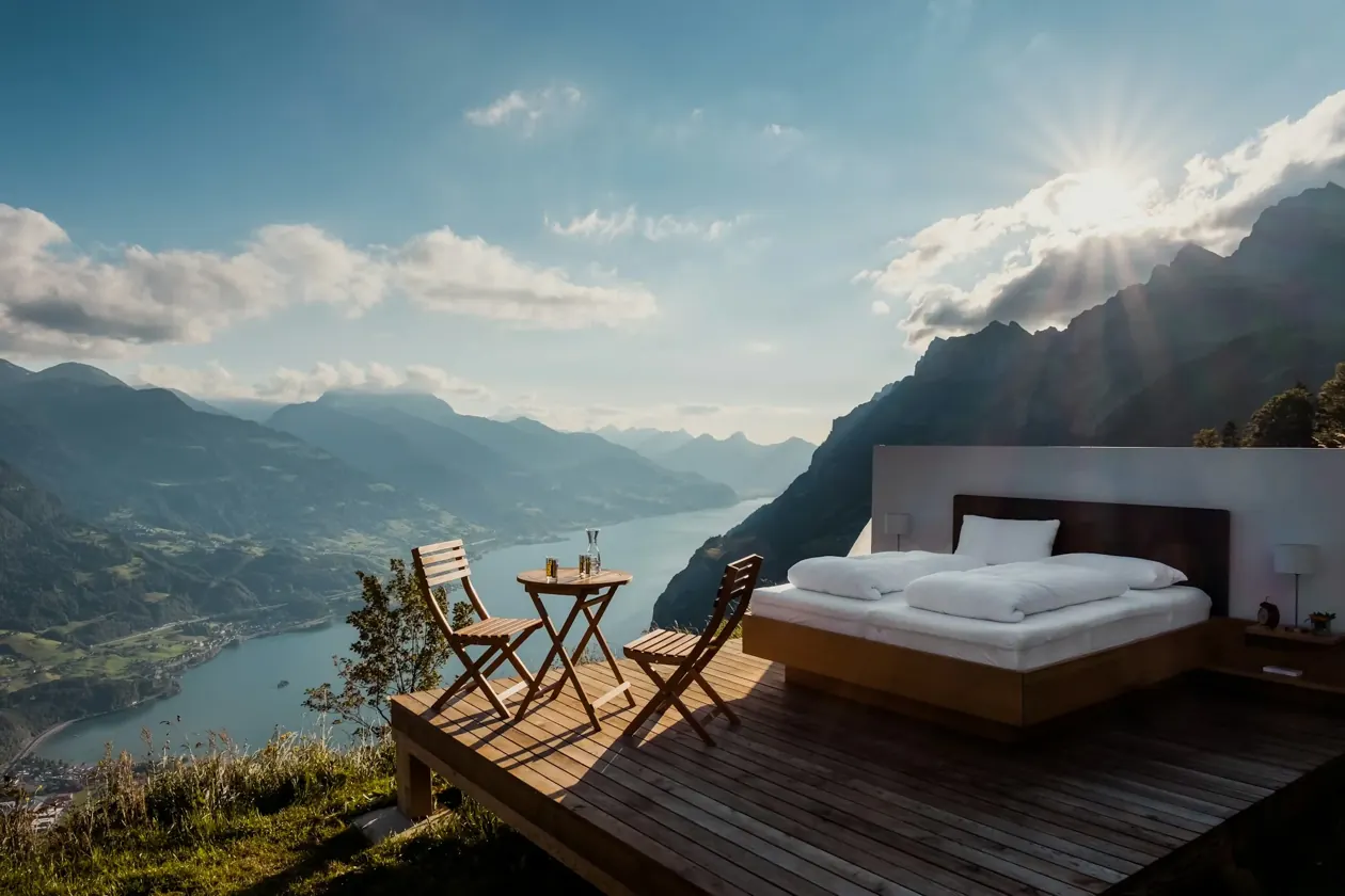 Luxury hotel view
