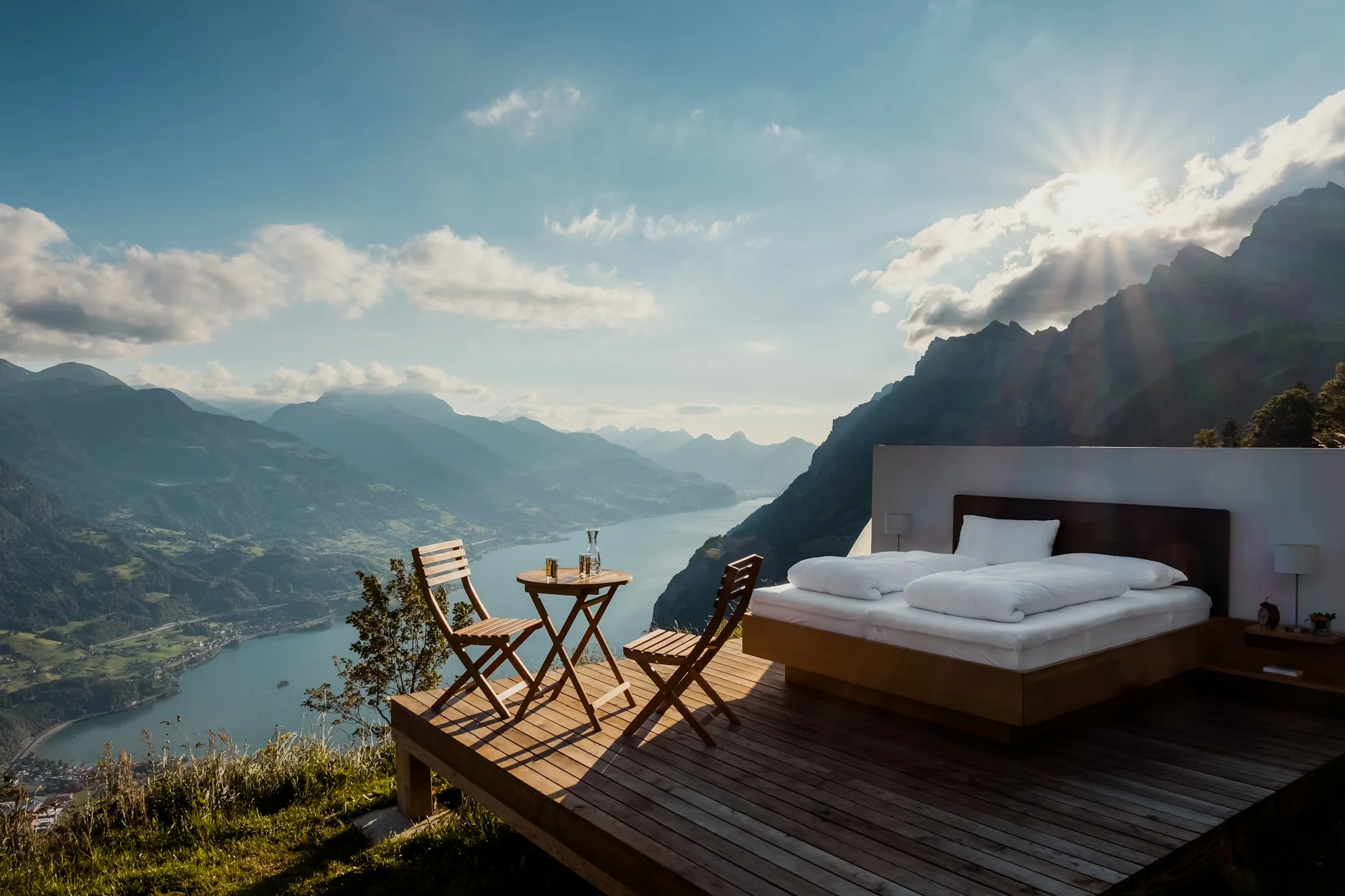 Luxury hotel view
